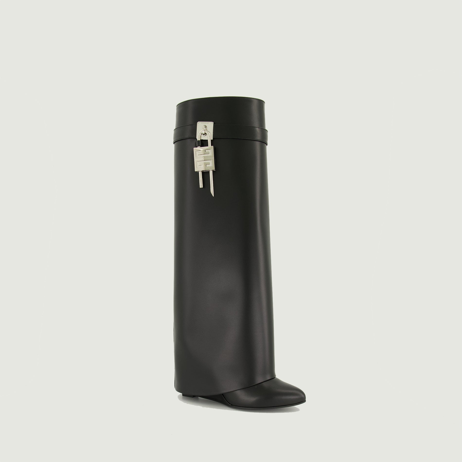 Givenchy Shark Lock Knee-High Wedge Boots - image 2