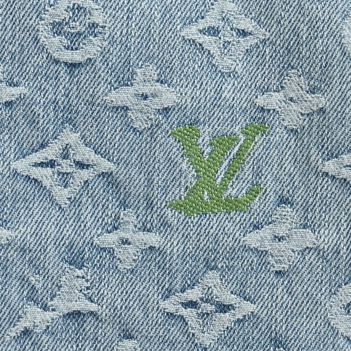 Louis Vuitton Monogram Denim Shirt – Light Blue Signature Jacquard - image 3
