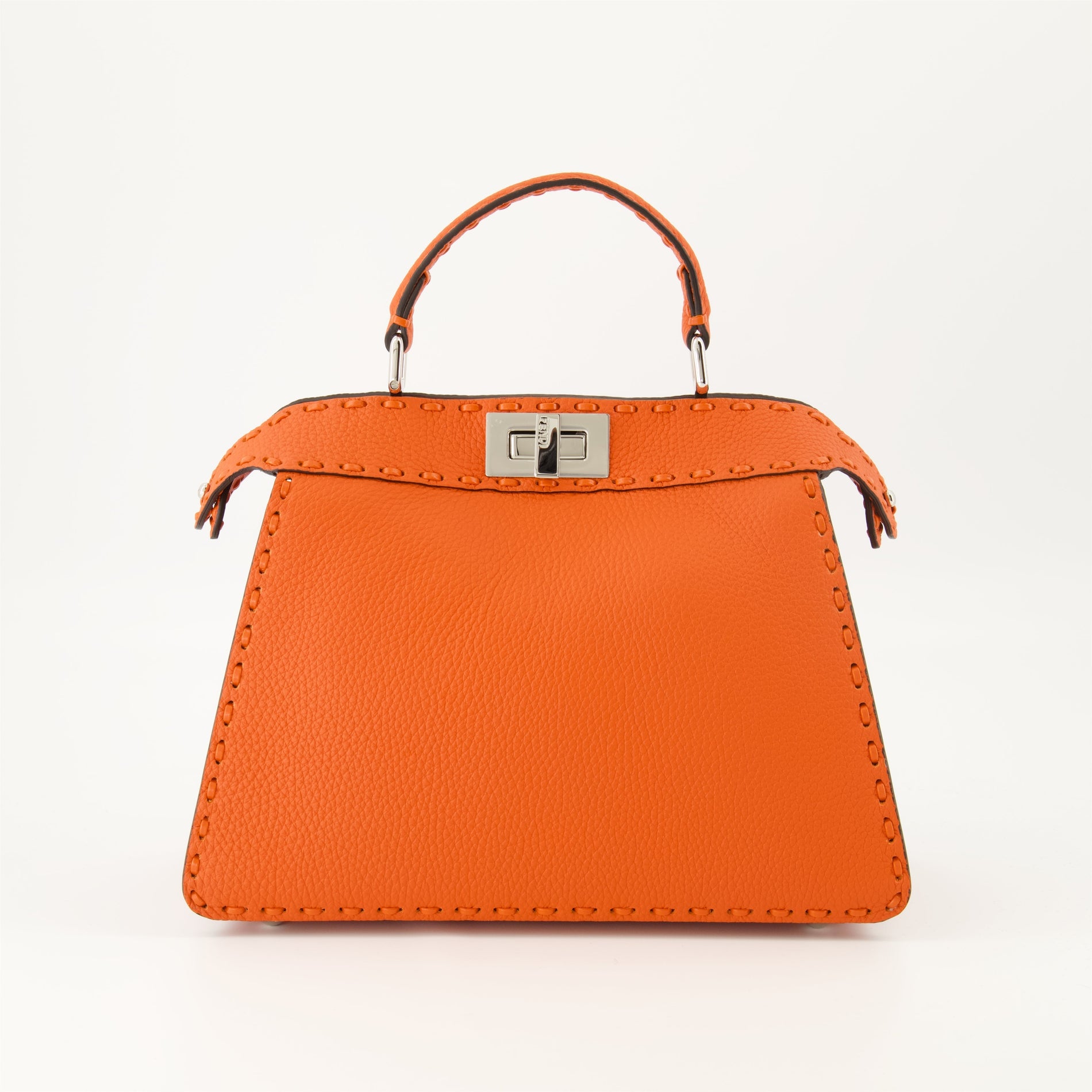 Fendi Peekaboo Mini – Orange Leather