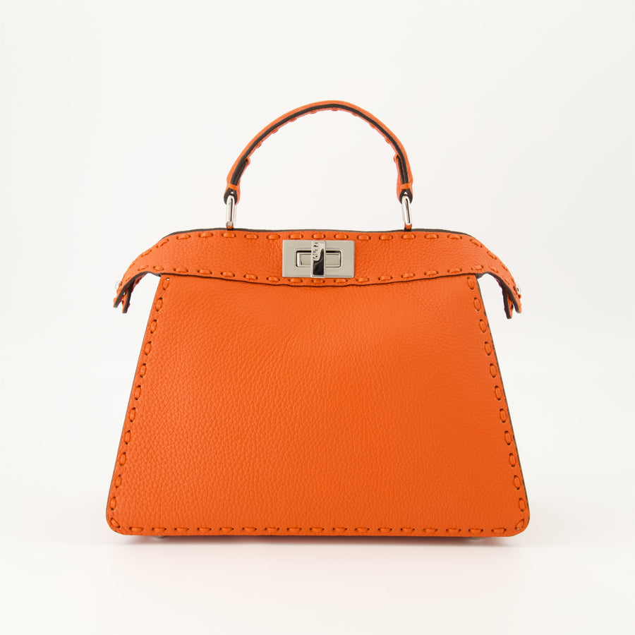 Fendi Peekaboo Mini – Orange Leather