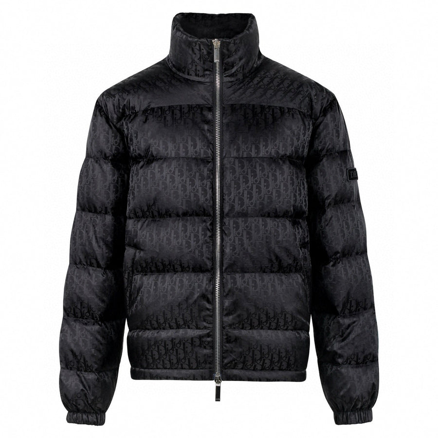 Dior Oblique Quilted Down Jacket – Black