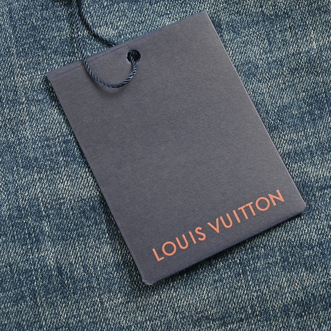 Louis Vuitton Slim-Fit Washed Denim Jeans with Embroidered Back Detail - image 8