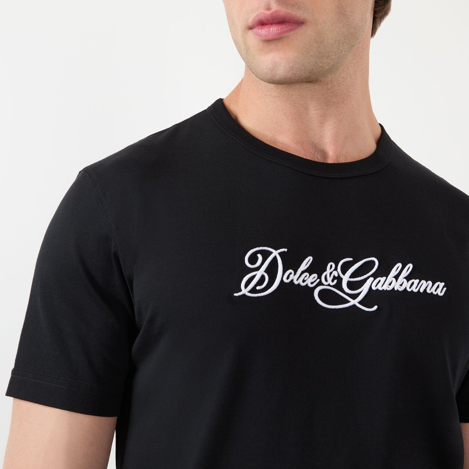 Dolce & Gabbana Logo Embroidered Short-Sleeved T-Shirt - image 4