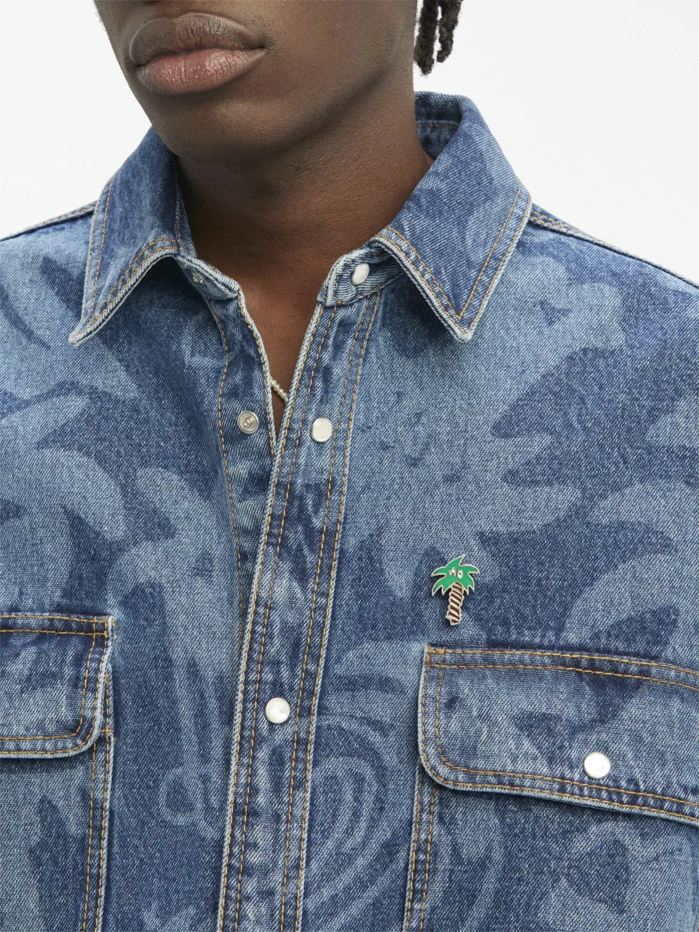 Palm Angels Palmity Denim Shirt - image 8