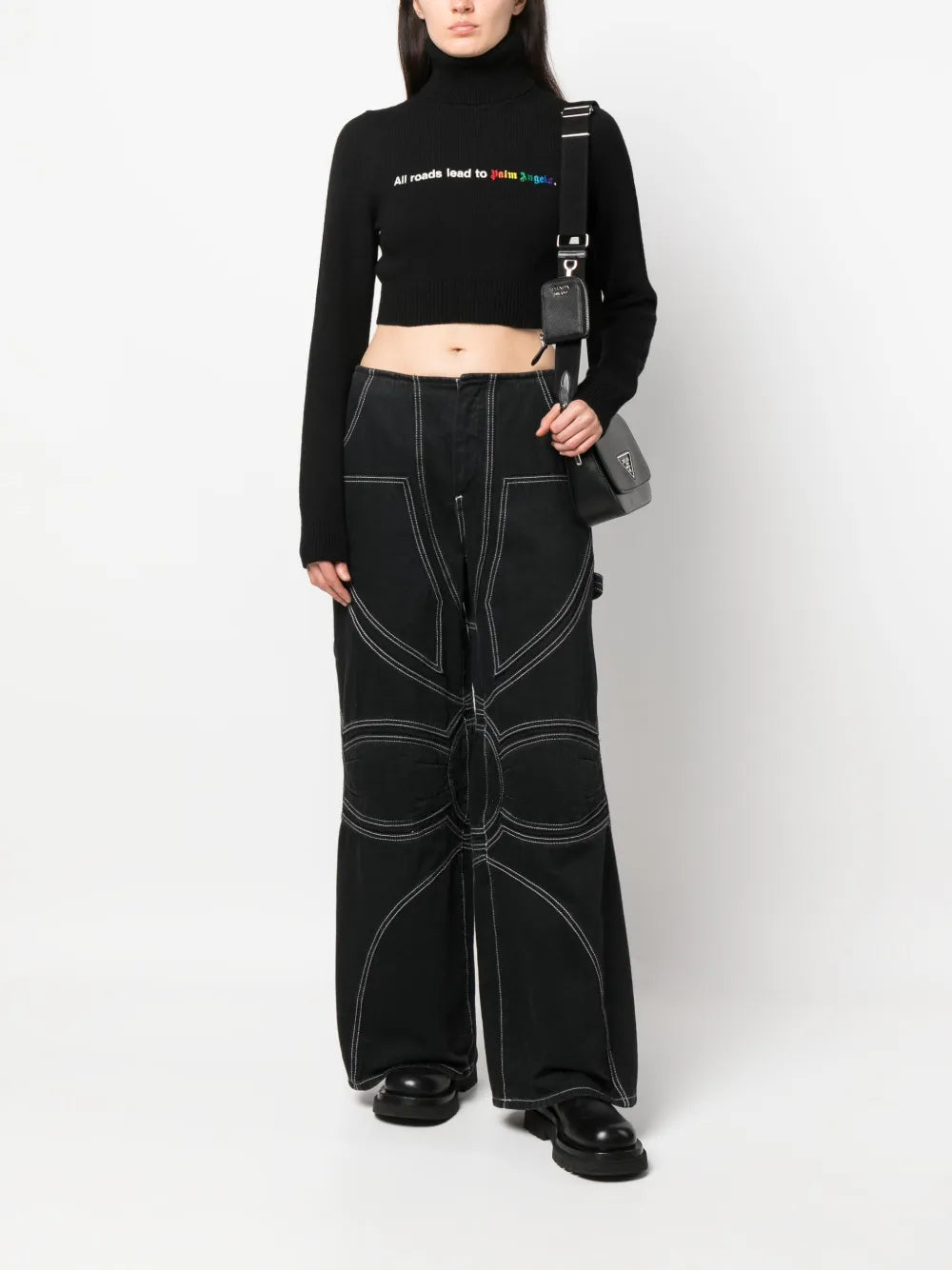 Palm Angels Crop Sweater - image 2