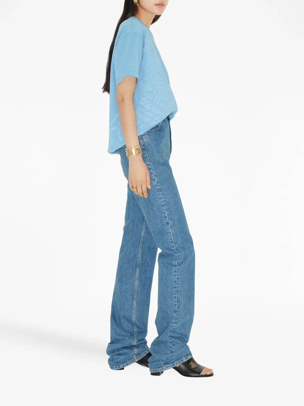 Burberry Blue Straight-Leg Denim Jeans - image 3