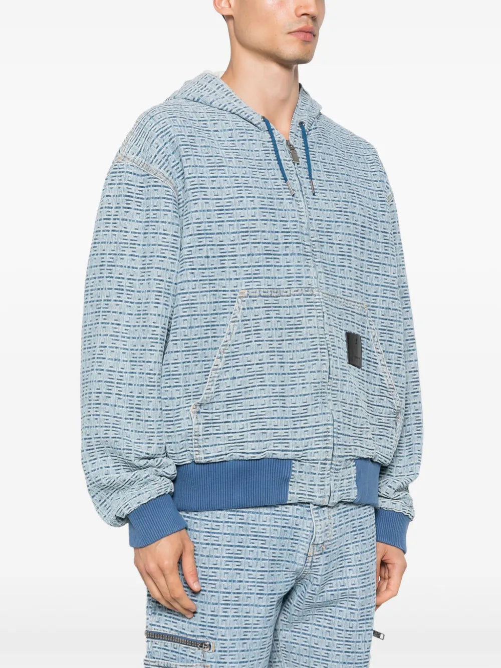 Givenchy 4G Denim Zip-Up Sweatshirt - image 3