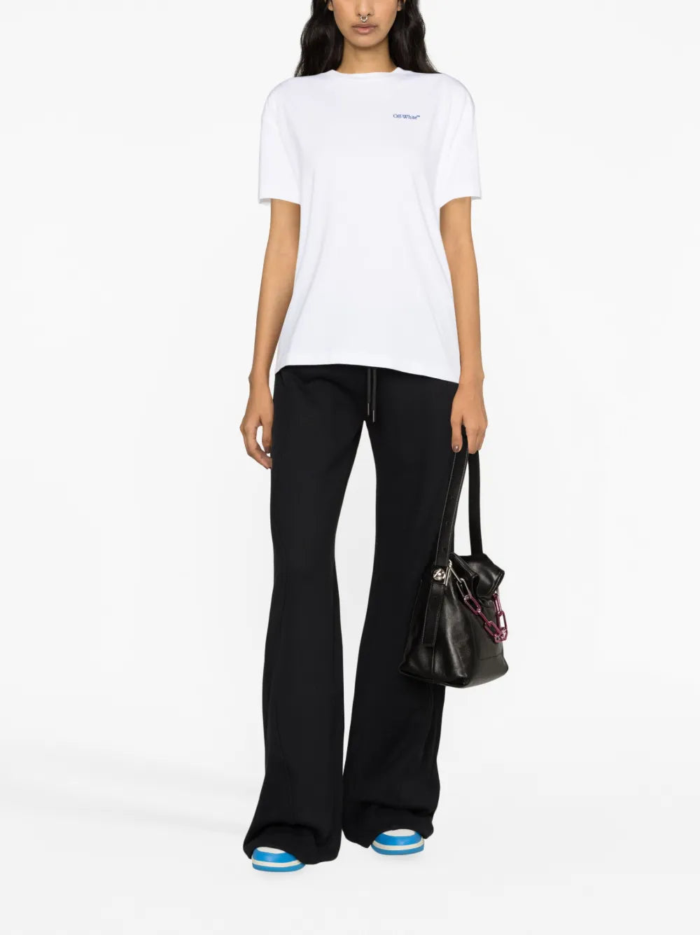 Off-White Wide-Leg Drawstring Lounge Trousers - image 2