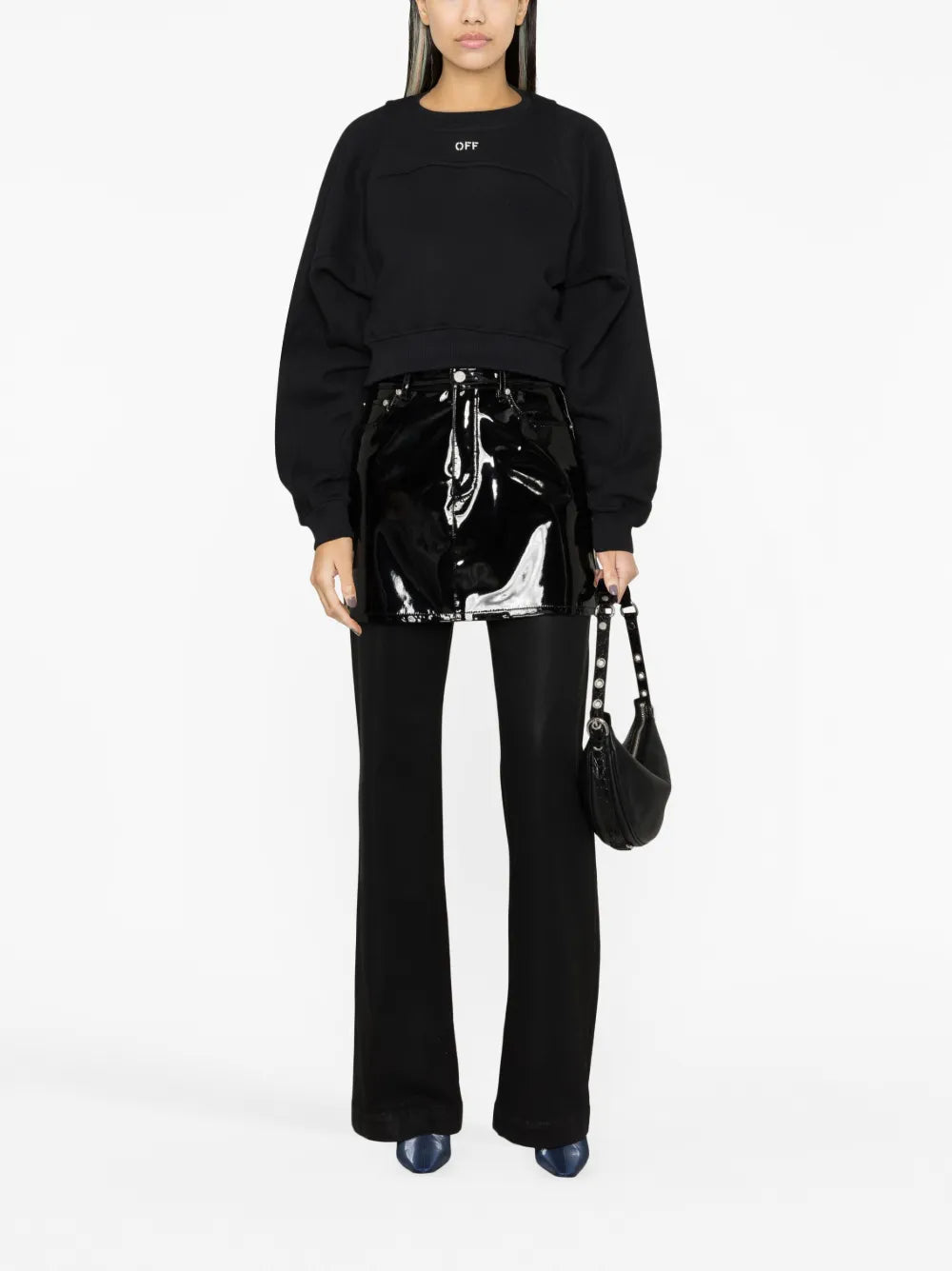 Off-White Cropped Sweatshirt - image 2