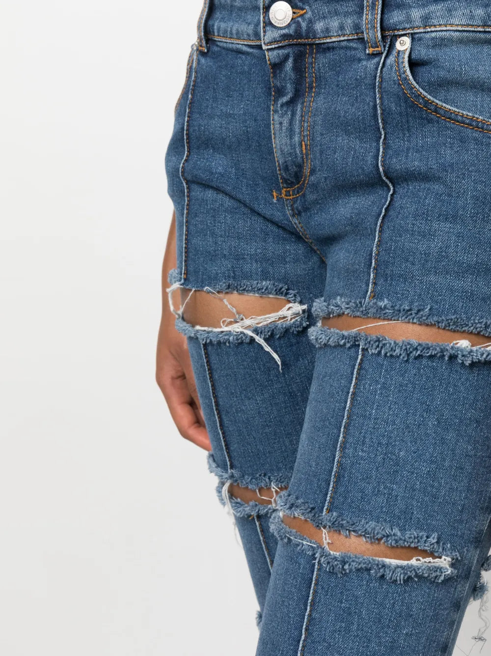 Alexander McQueen Patchwork Skinny Jeans - image 7