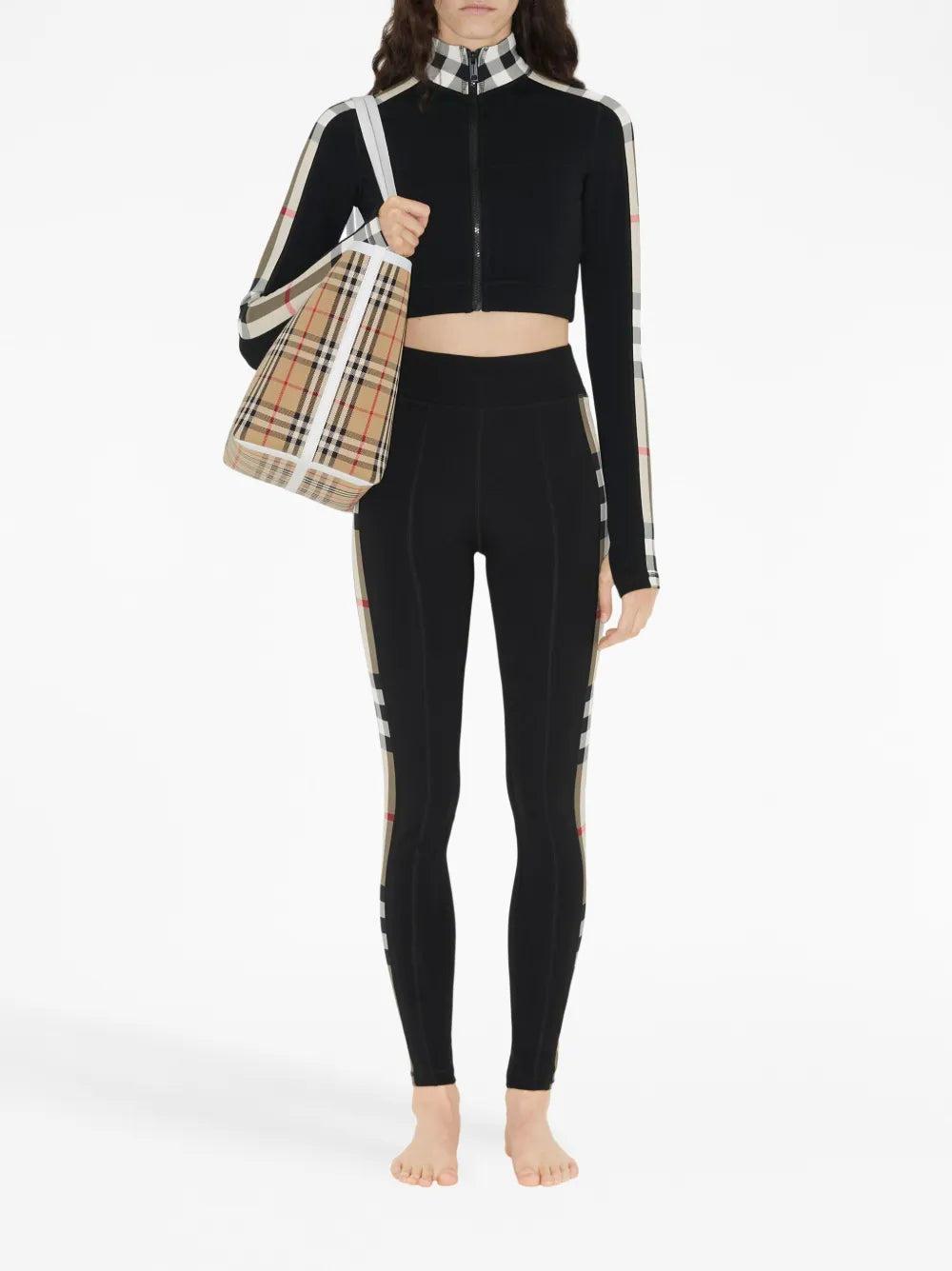Burberry Check Panel Leggings - image 2