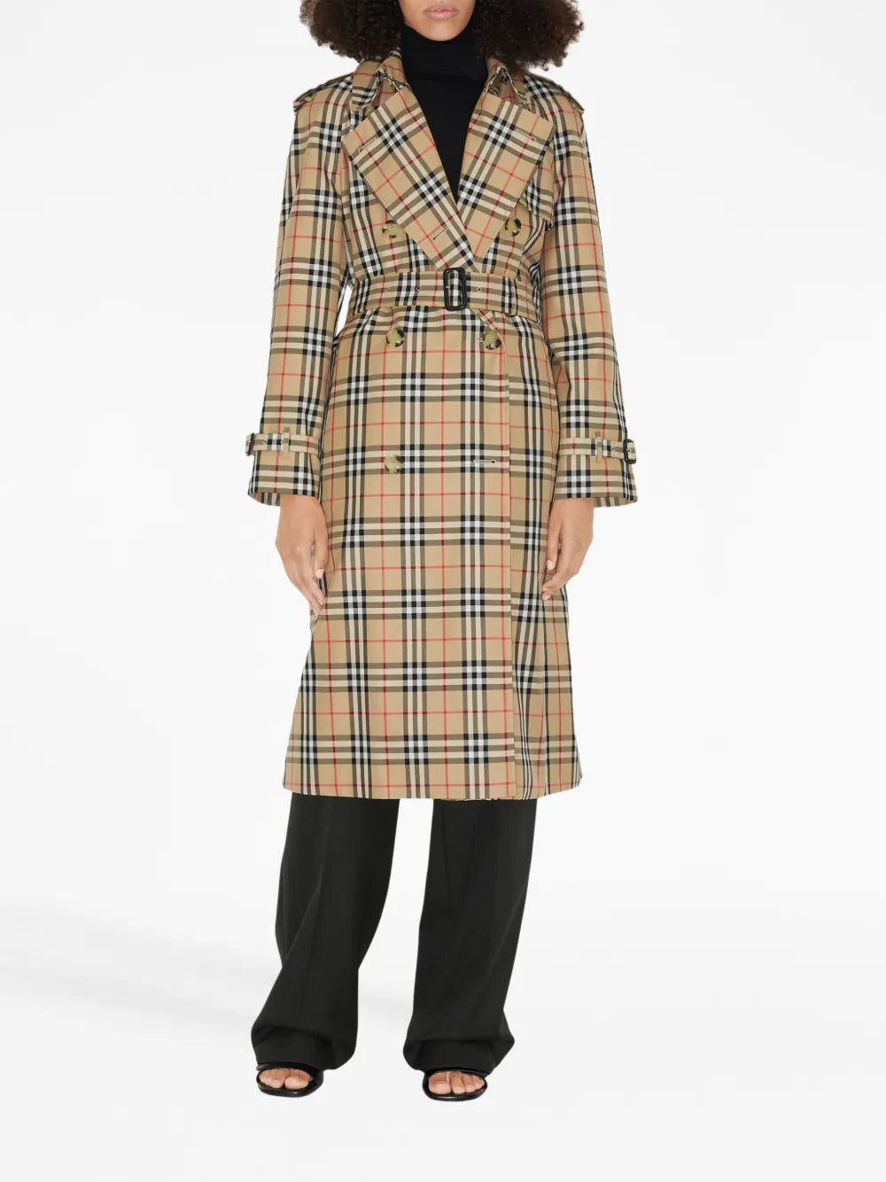 Burberry Checked Trench Coat - image 2