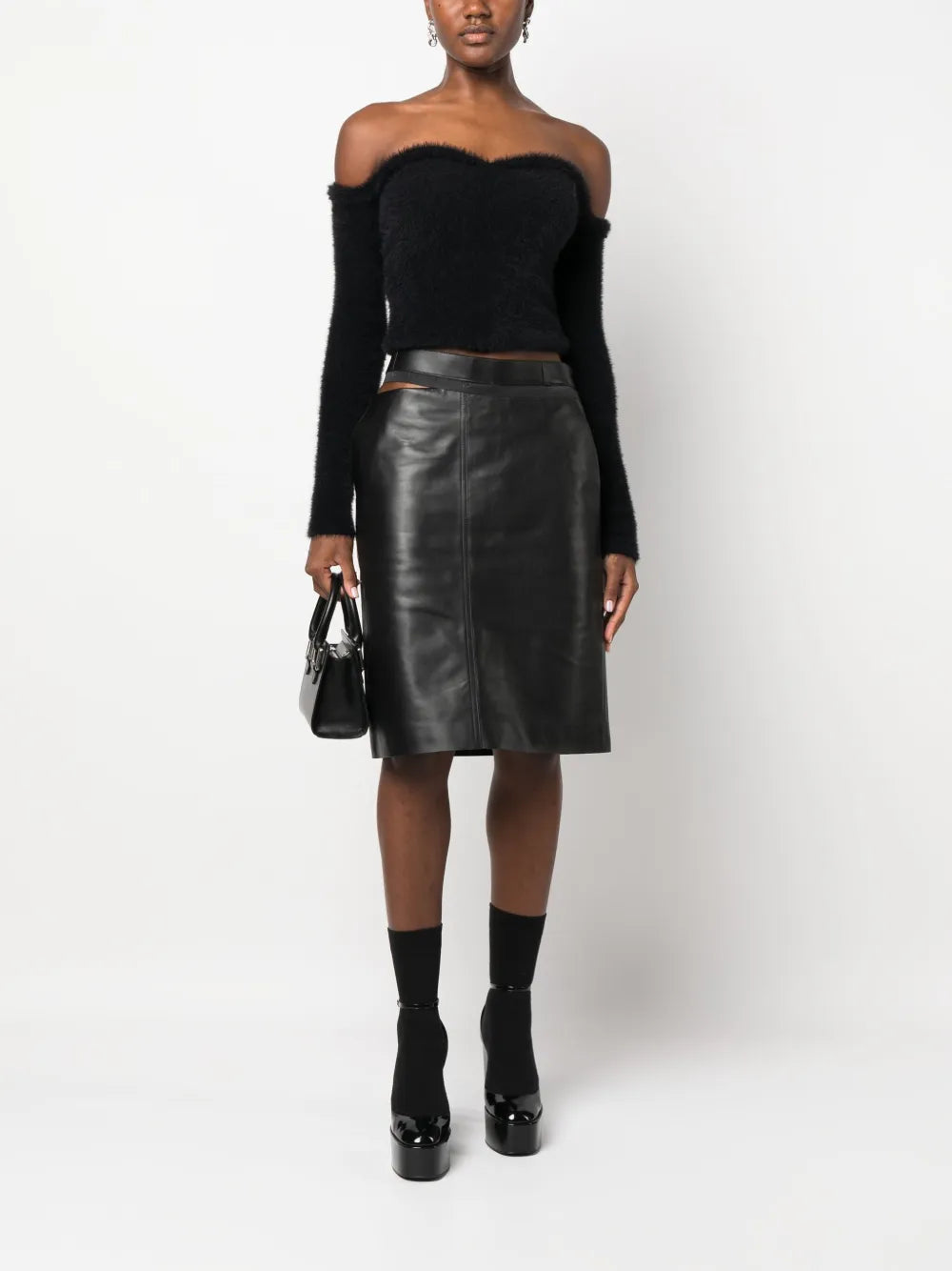 Fendi Leather Skirt - image 2