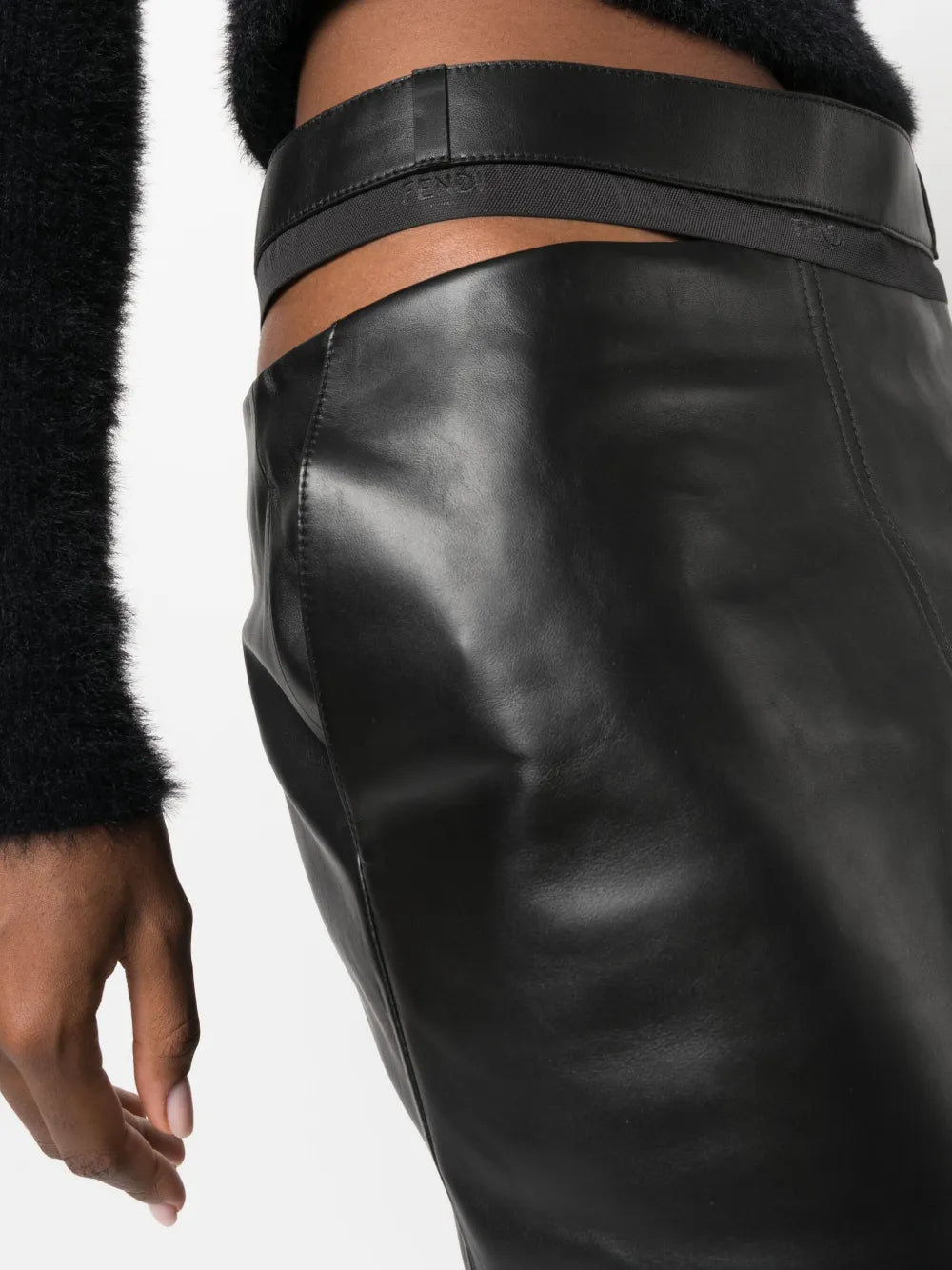 Fendi Leather Skirt - image 7