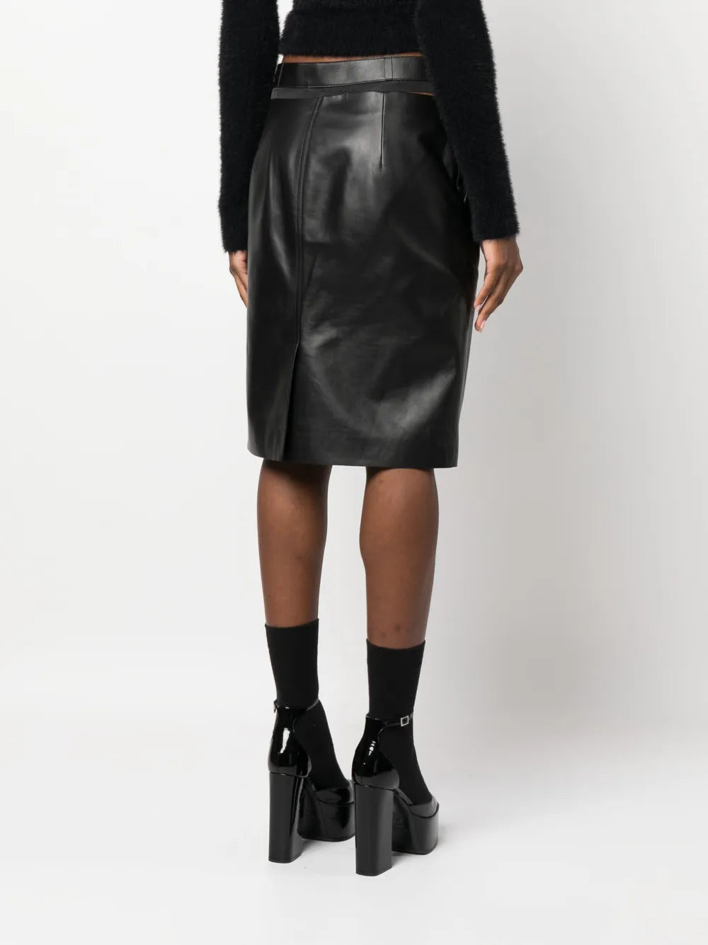 Fendi Leather Skirt - image 6