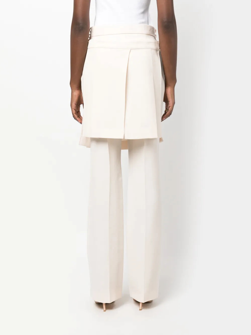 Fendi Layered Pleated Mini Skirt Trousers - image 6