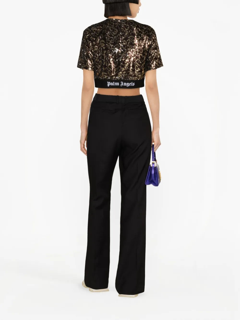 Palm Angels Sequined Crop Top - image 6