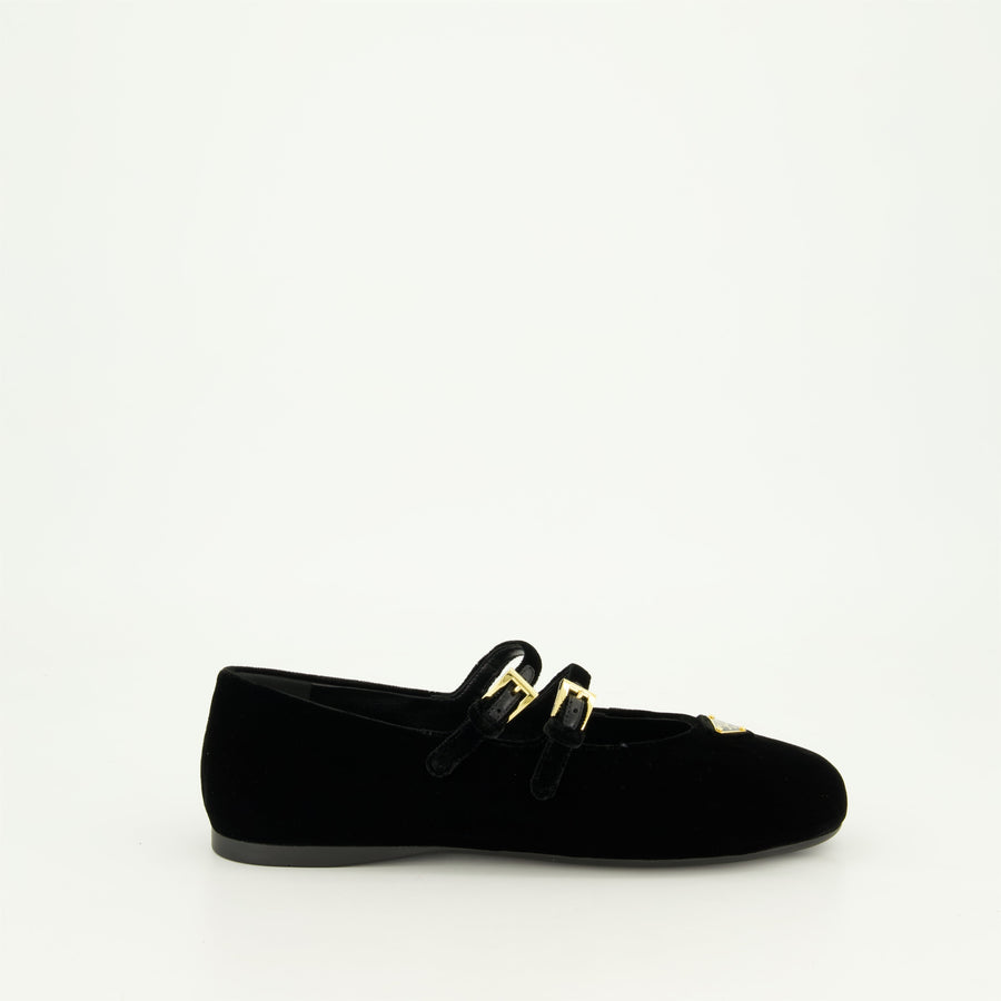 Prada Velvet Flats