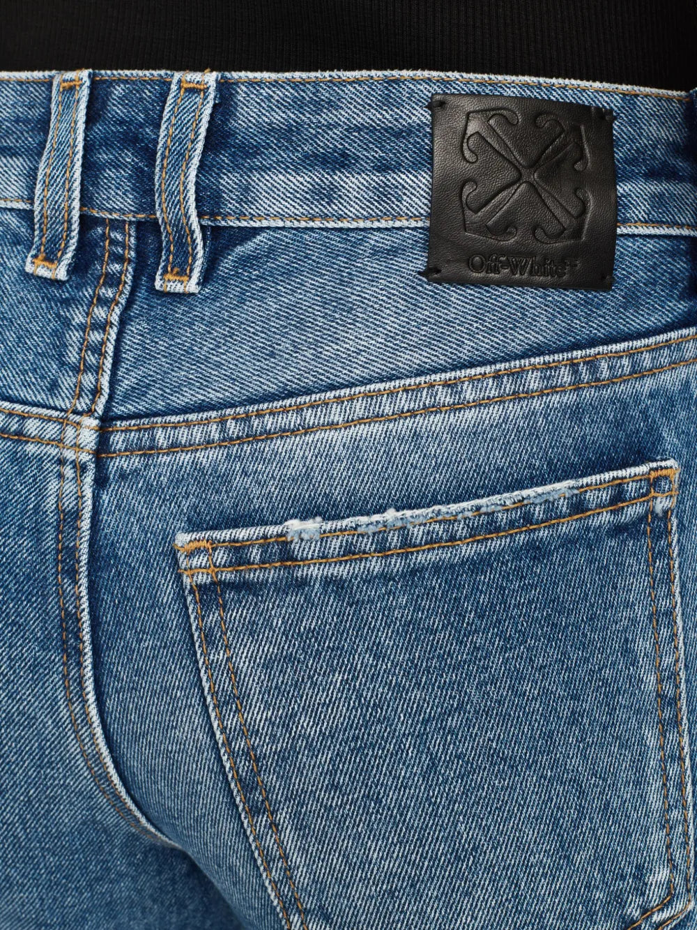 Off-White Vintage-Wash Flared Denim Jeans - image 7
