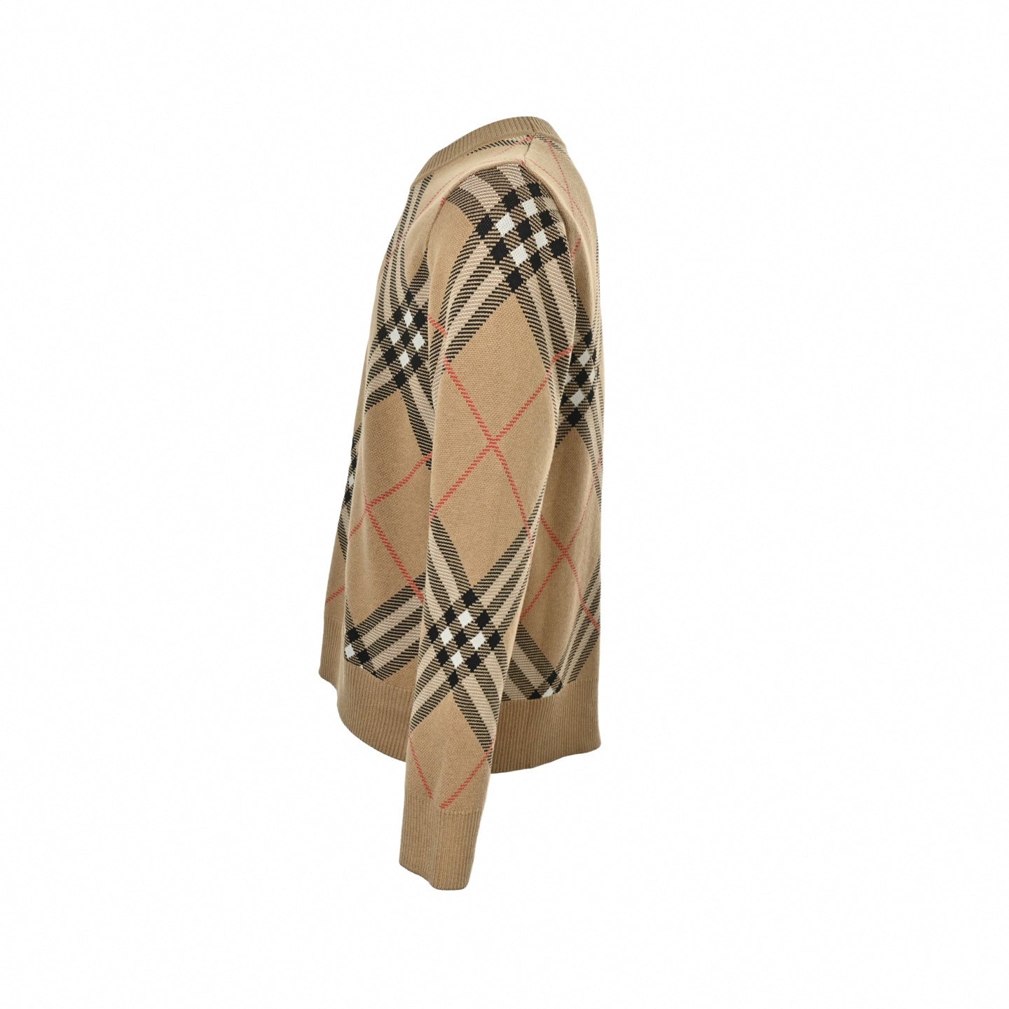 Burberry Check Argyle Intarsia Cashmere Blend Sweater - image 2