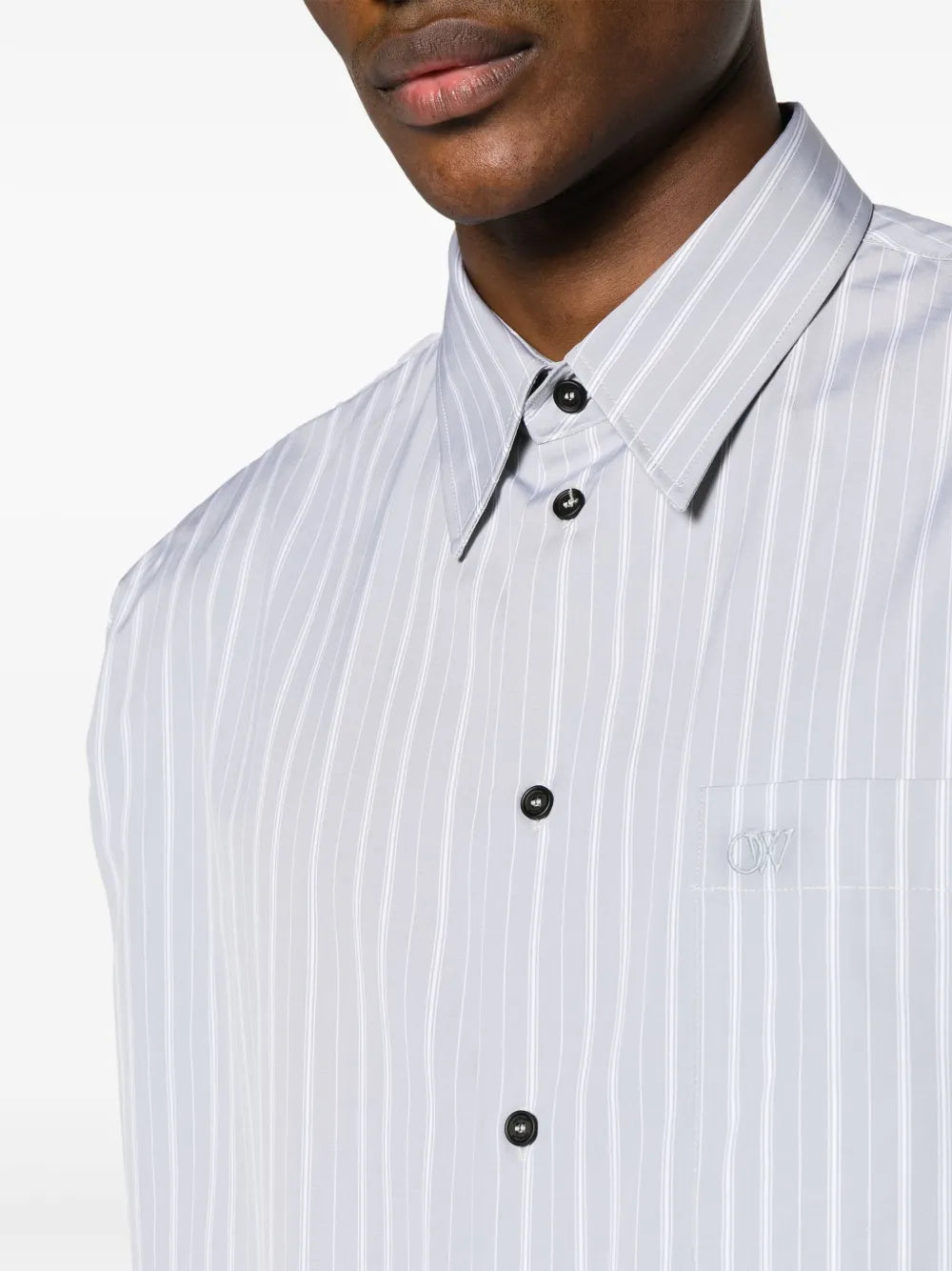 Off-White OW Striped Shirt - image 7