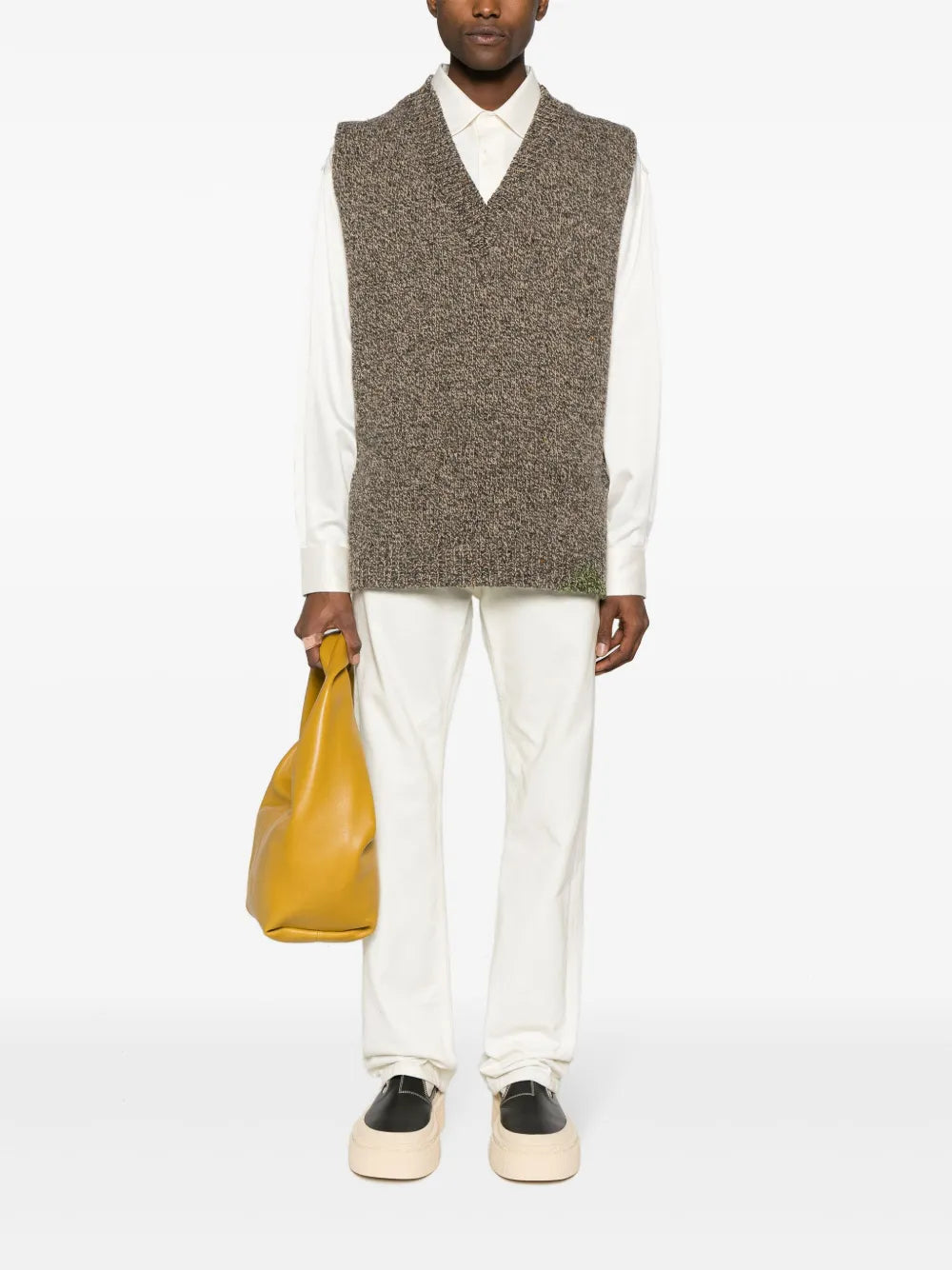 Prada White Utility Silk Shirt - image 2