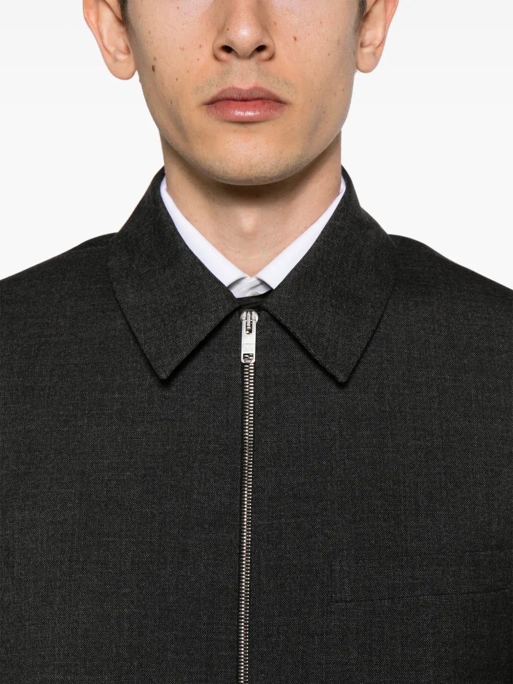 Givenchy Zip-Up Wool Jacket - image 7