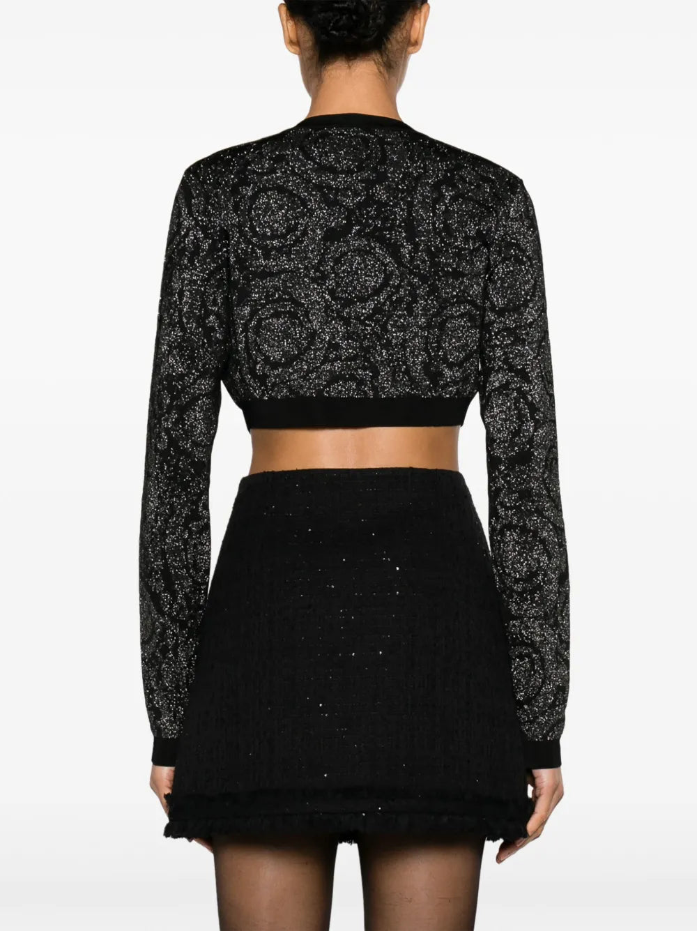 Versace Barocco Lurex Cardigan - image 6