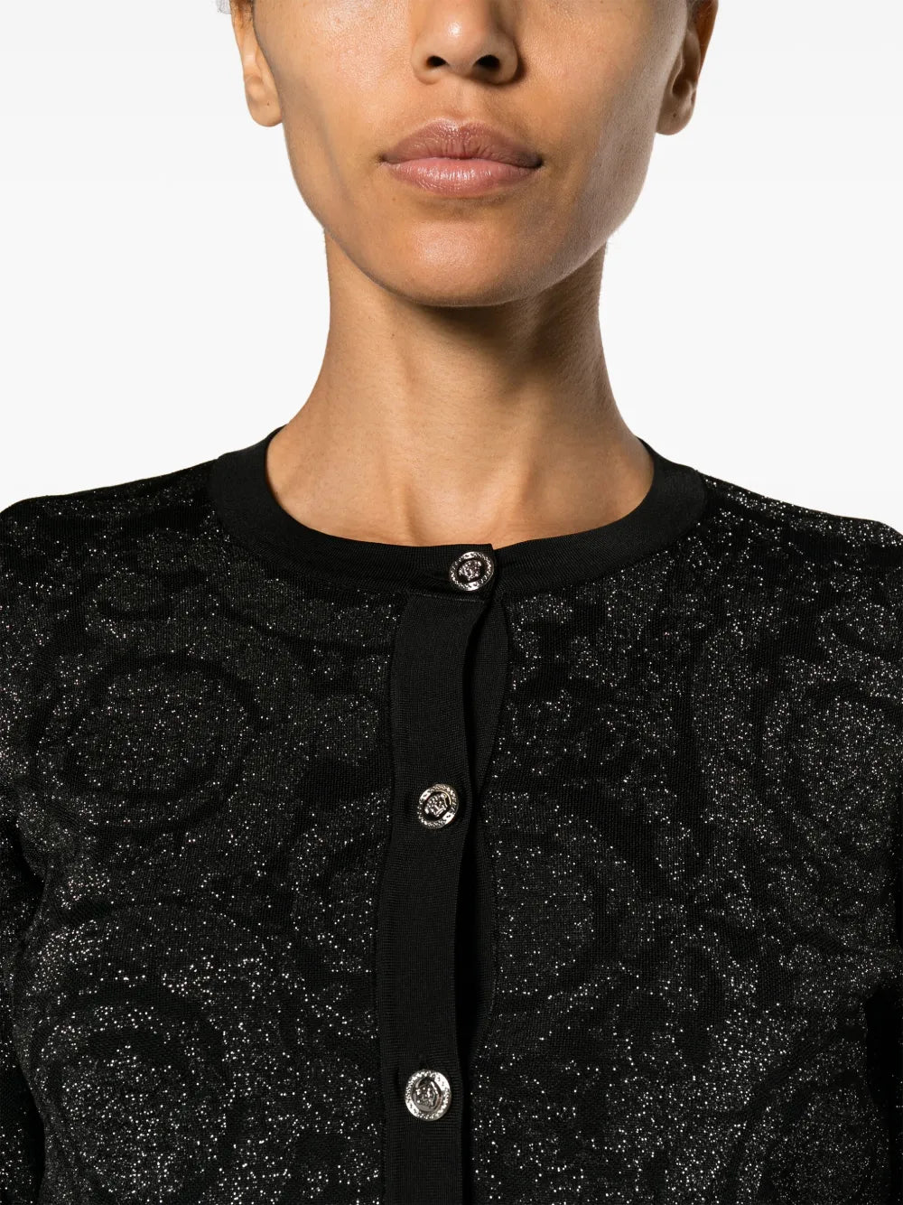 Versace Barocco Lurex Cardigan - image 7