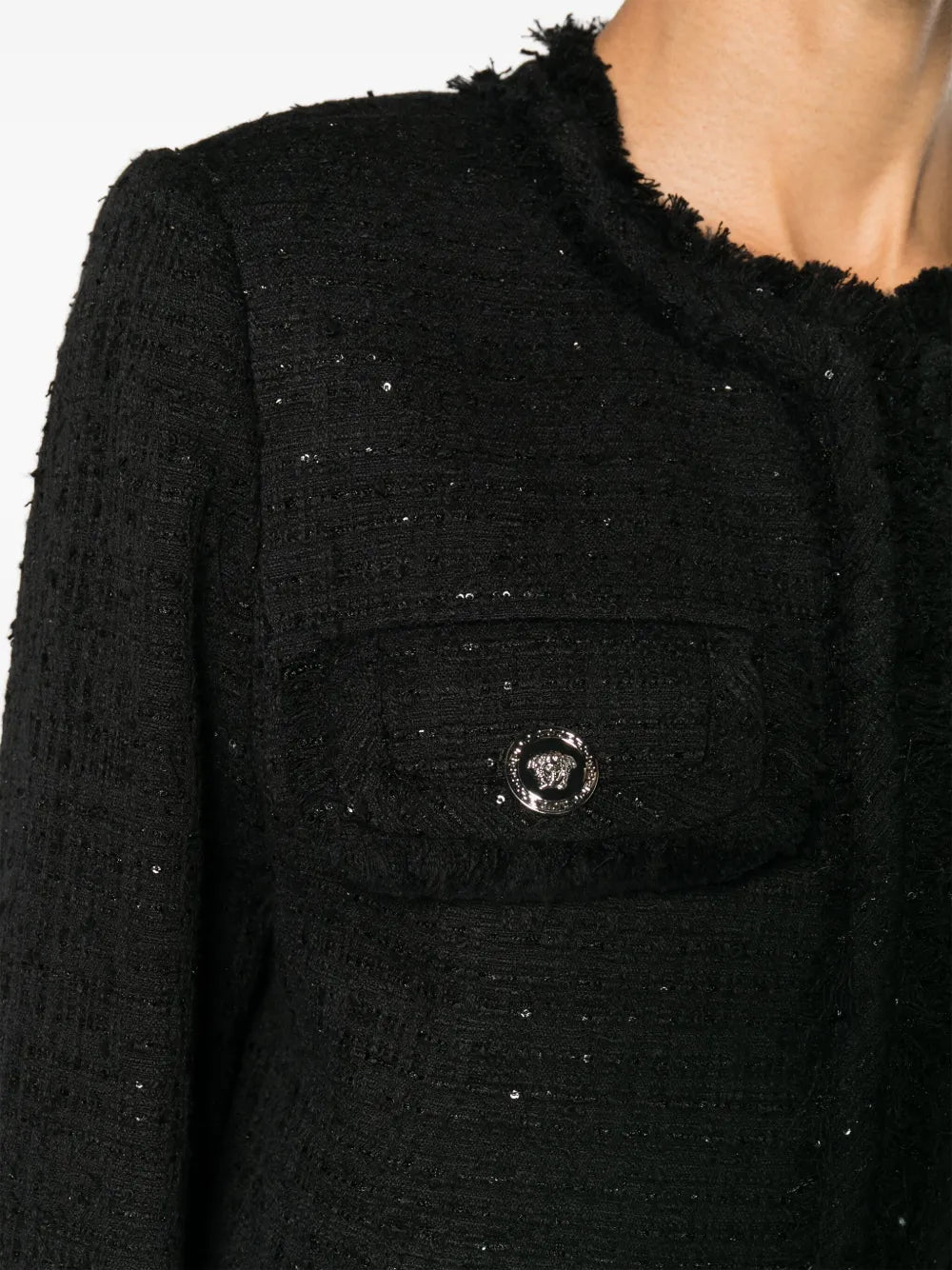 Versace Tweed Cardigan - image 7