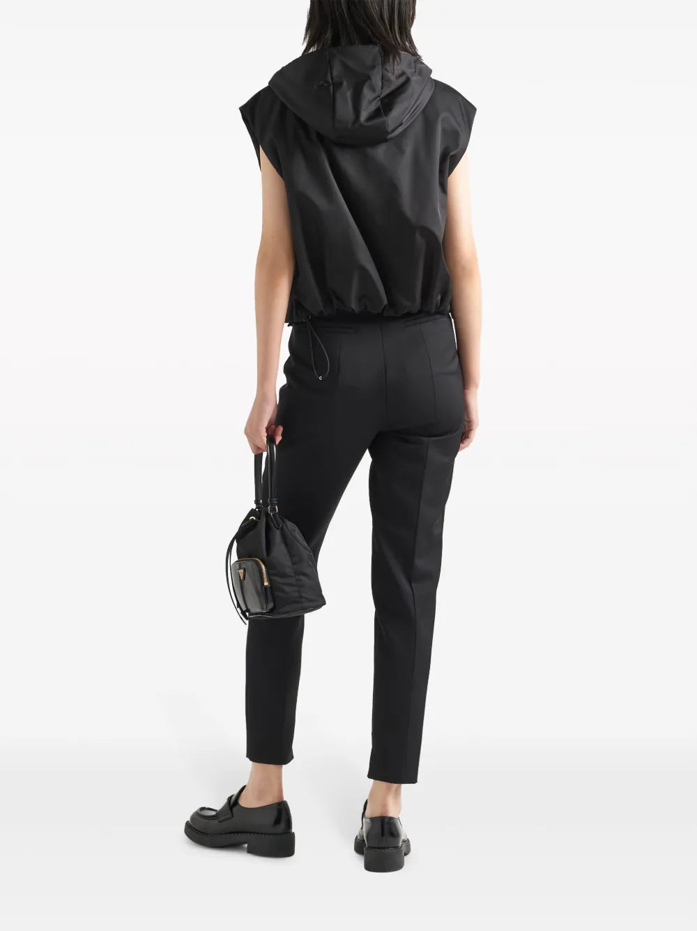 Prada Hooded Nylon Zip Vest - image 3