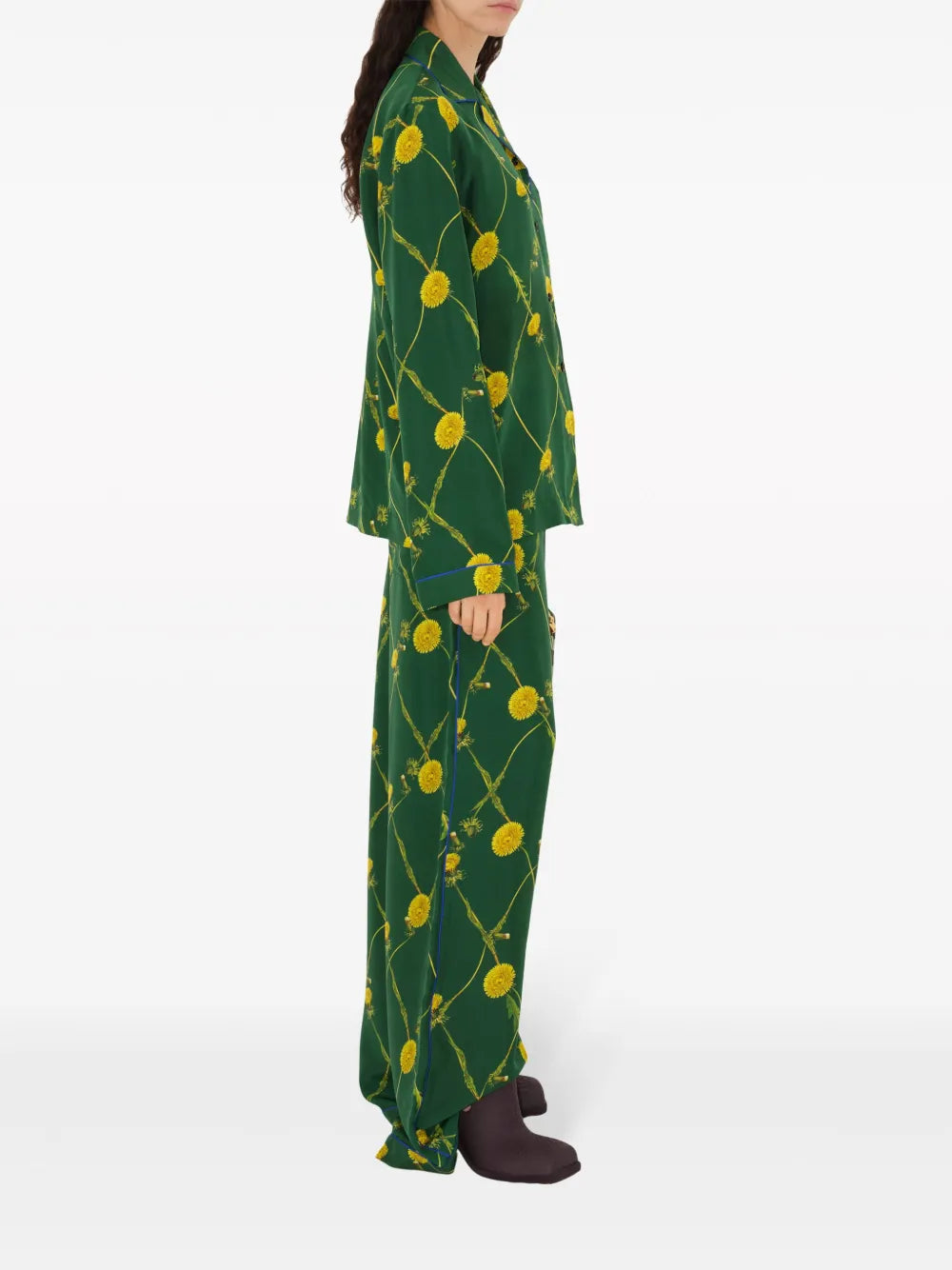 Burberry Floral Print Wide-Leg Trousers - image 3