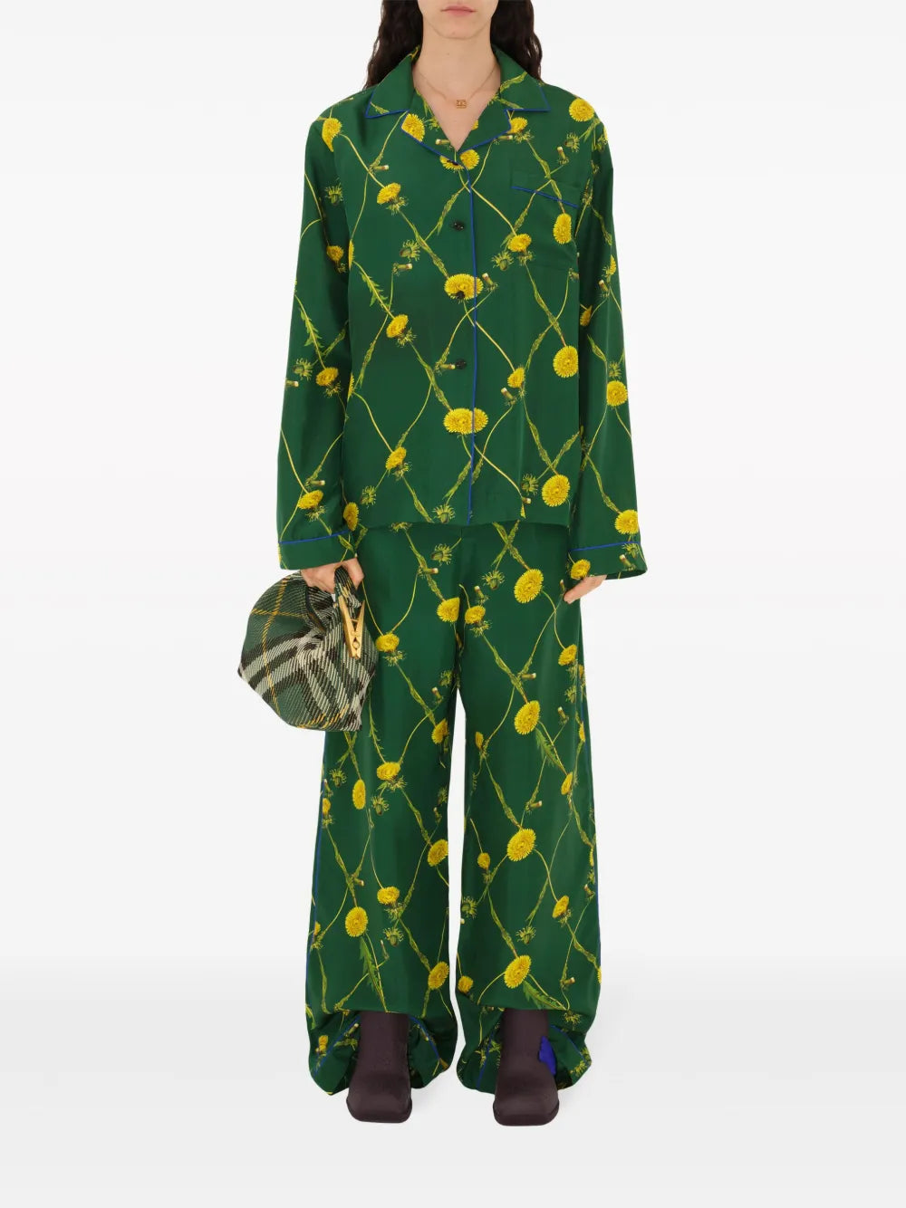 Burberry Floral Print Wide-Leg Trousers - image 2