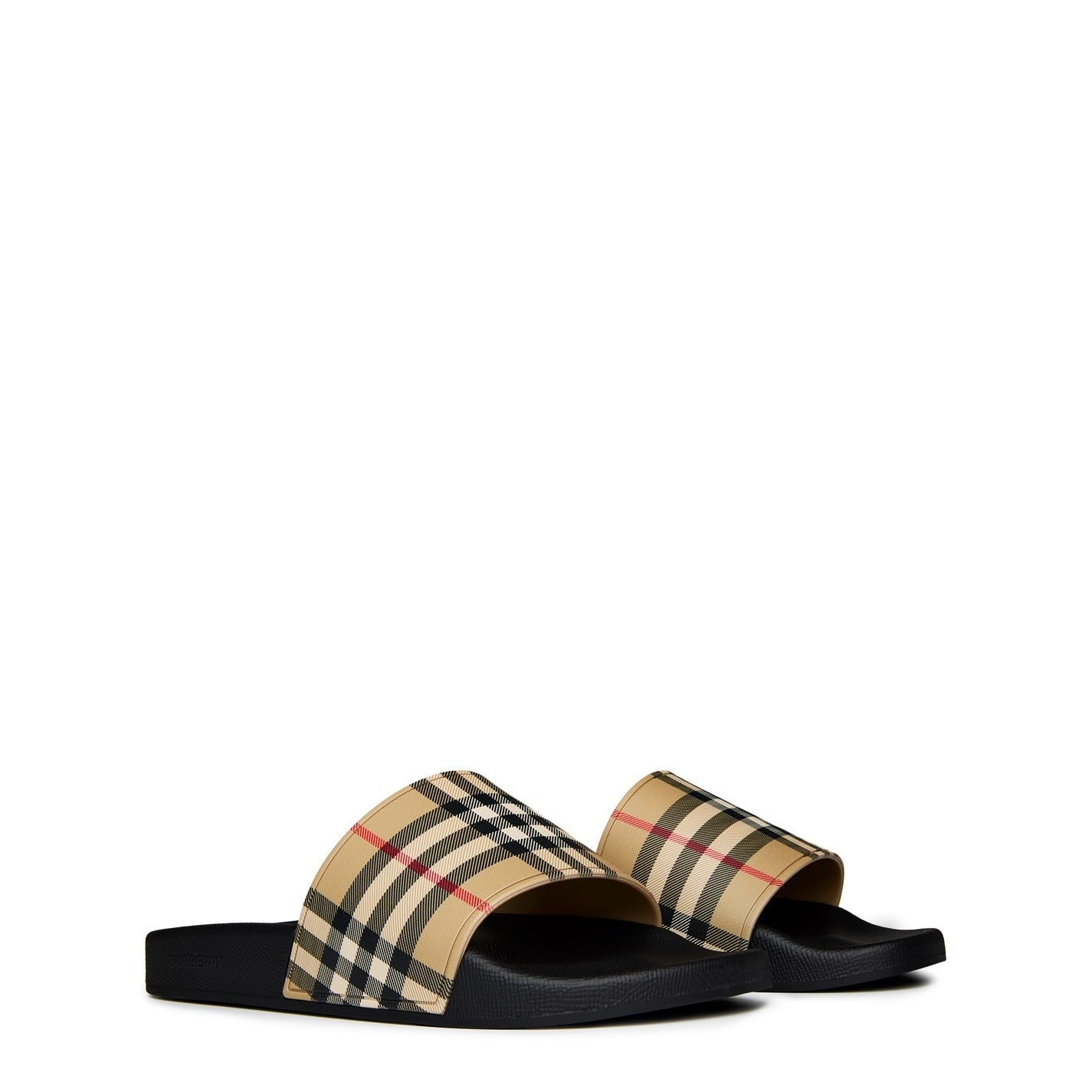 Burberry Men’s Furley Check Slides - image 2