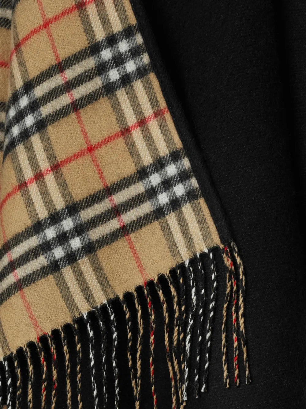 Burberry Black Wool Poncho - image 7