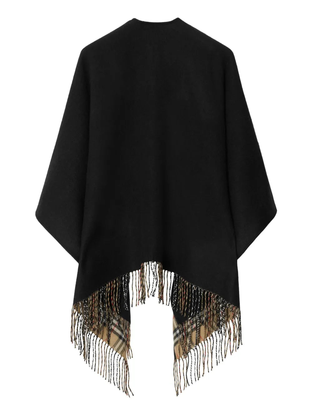 Burberry Black Wool Poncho - image 8