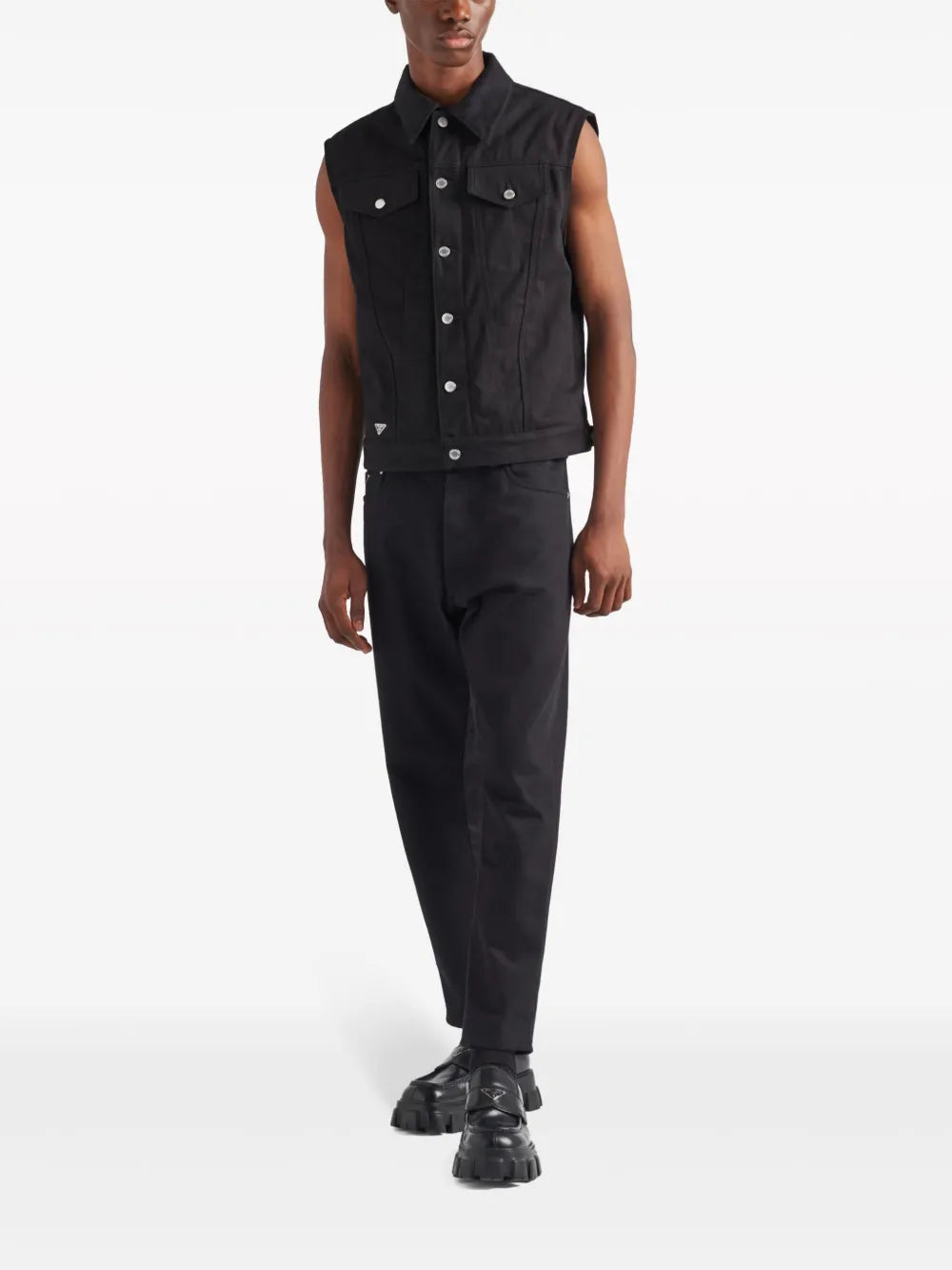 Prada Sleeveless Denim Jacket - image 2