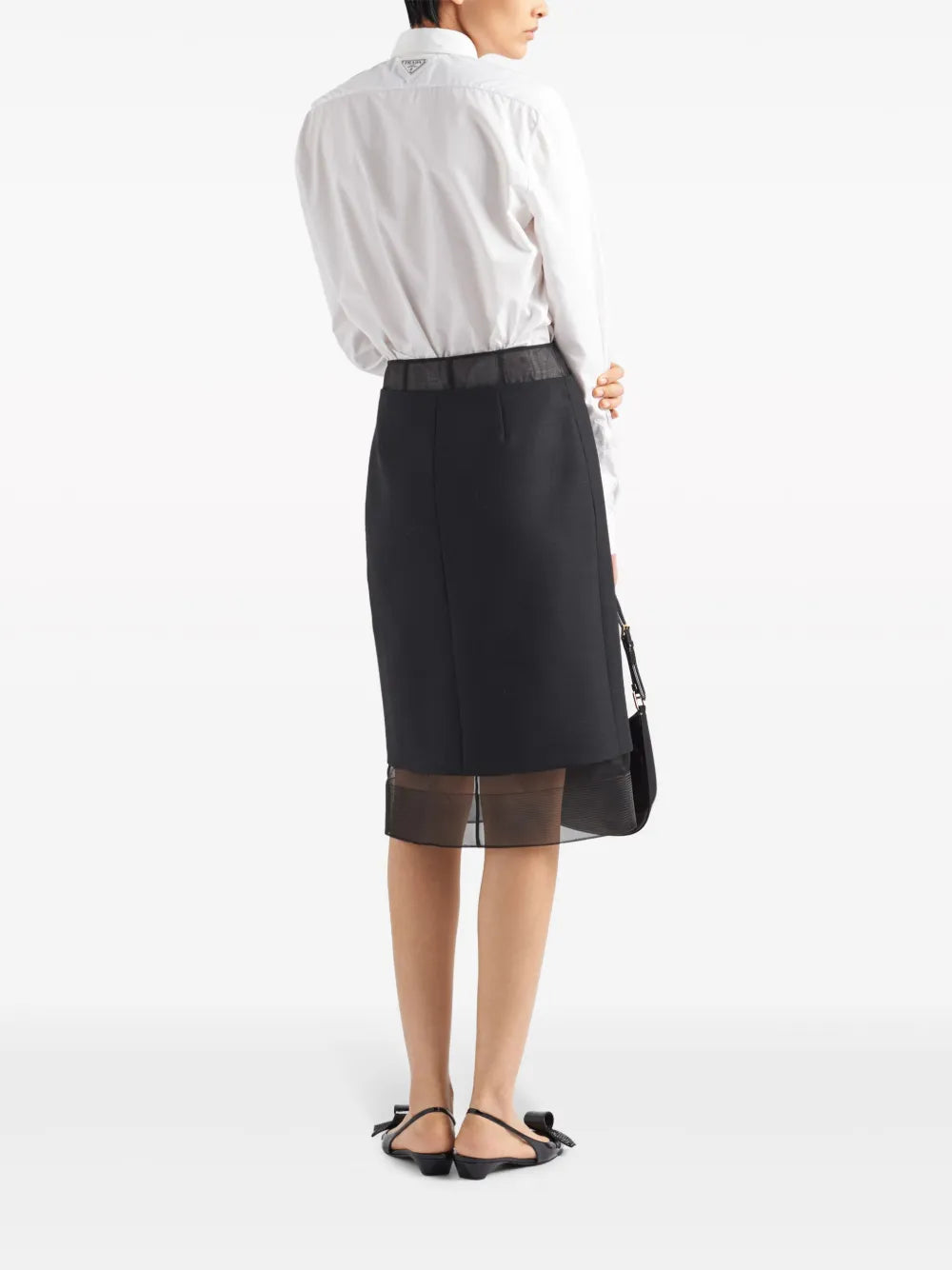 Prada Wool and Crinoline Skirt - image 3
