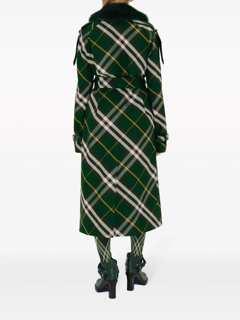 Burberry Checked Trench Coat - image 6