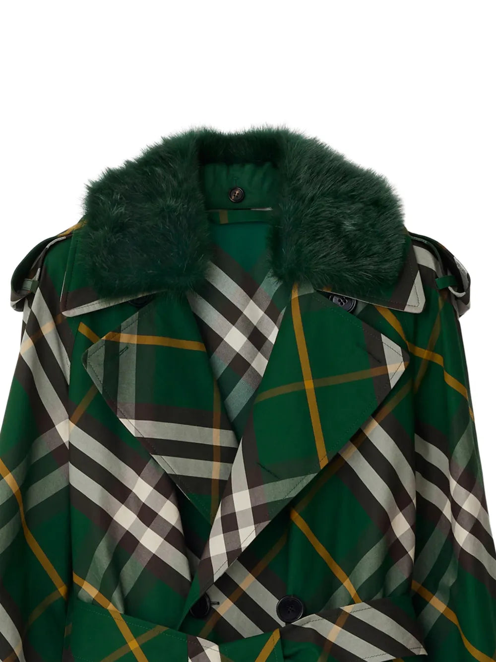 Burberry Checked Trench Coat - image 7