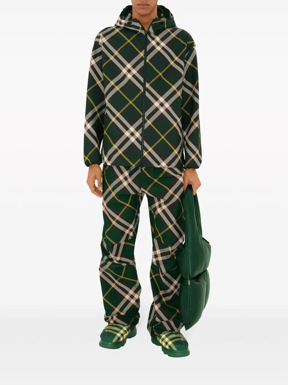 Burberry Plaid Windbreaker EKD - image 3