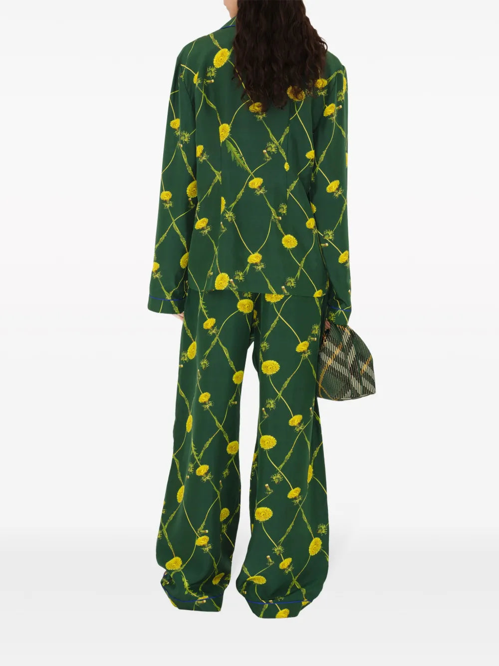 Burberry Floral Print Silk Pajama Shirt - image 6