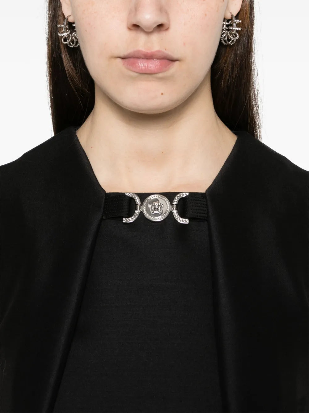 Versace Medusa Clasp A-Line Mini Dress - image 7