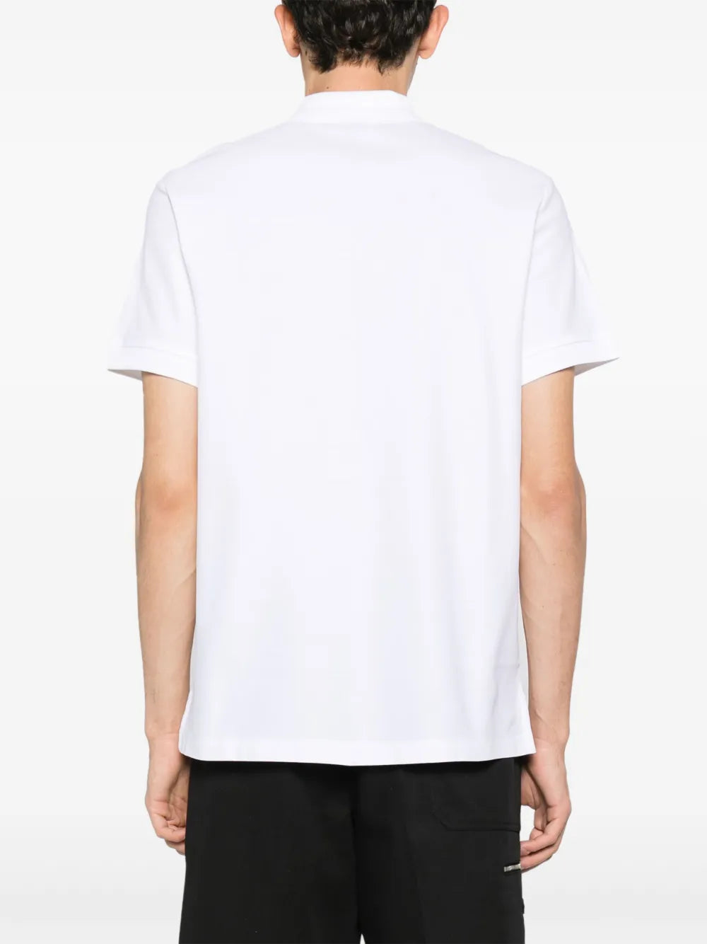 Burberry White Polo with Check Placket Detail - image 6