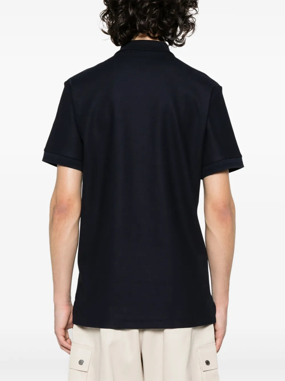 Burberry Navy Polo with Signature Check Placket - image 6