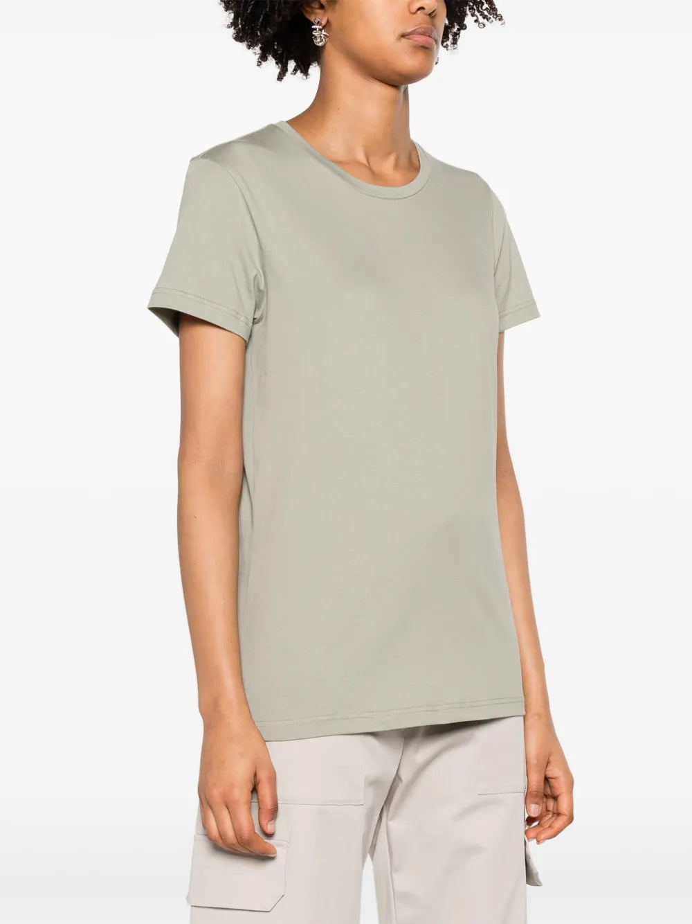 Moncler Classic Cotton T-Shirt – Sage Green - image 3