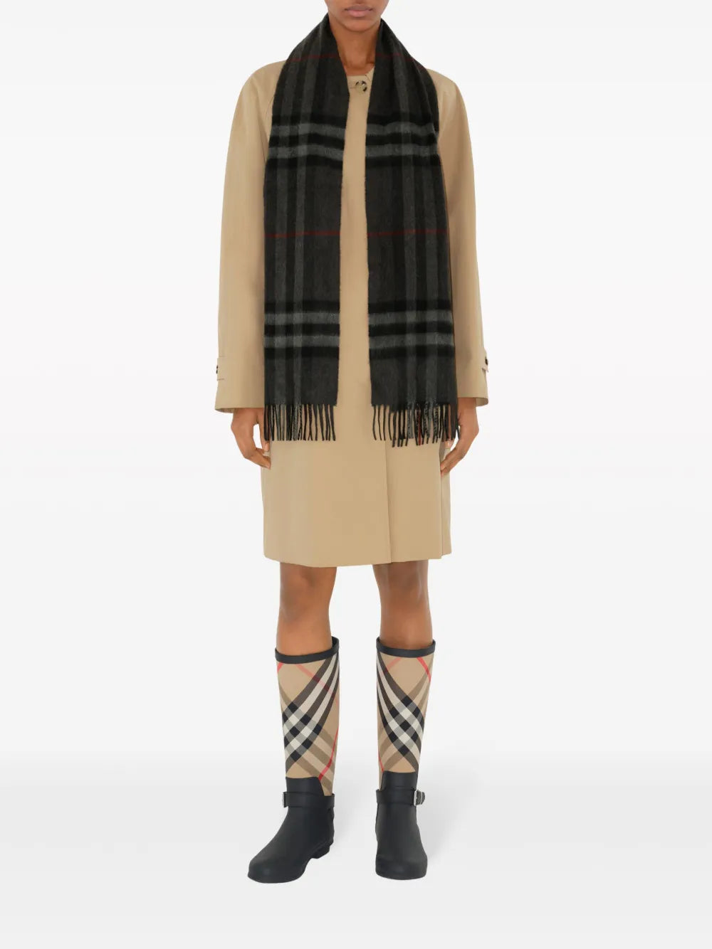 Burberry Classic Check Wool Scarf - image 3