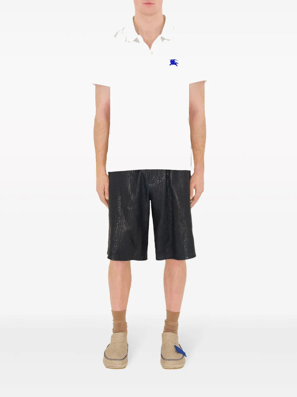 Burberry White Polo with Signature Equestrian Logo - image 2