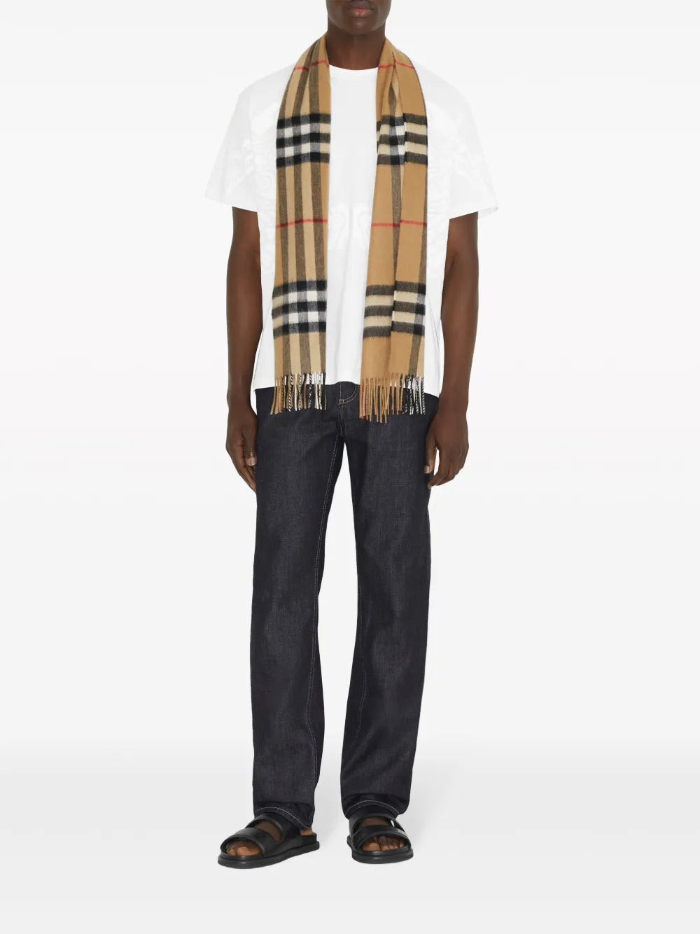 Burberry Iconic Check Cashmere Scarf - image 4