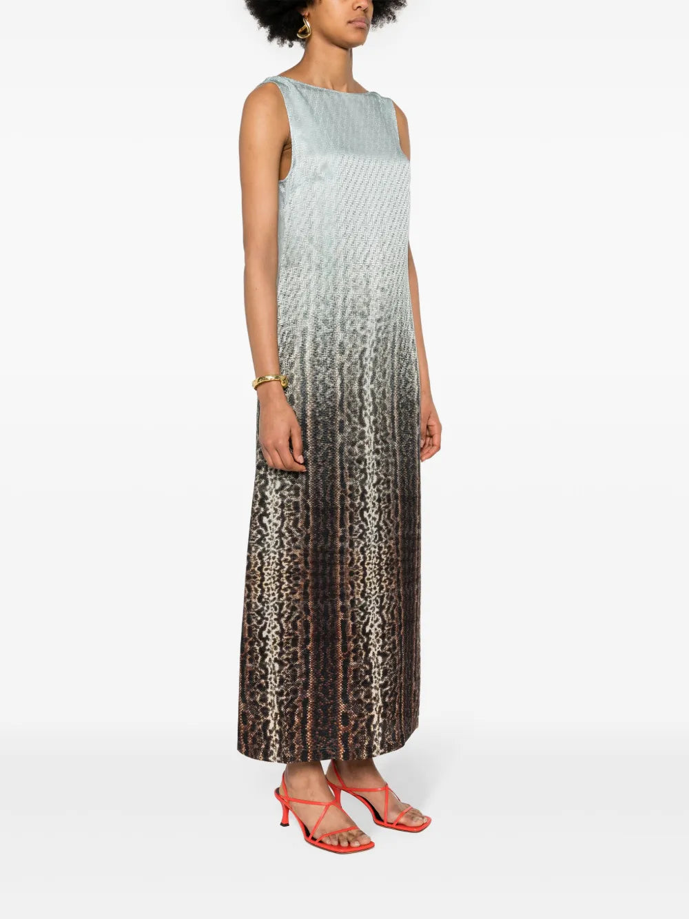 Fendi Gradient Animal-Print Maxi Dress - image 6